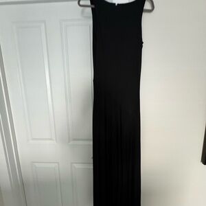 Ralph Lauren Long Black Dress with slit on the side